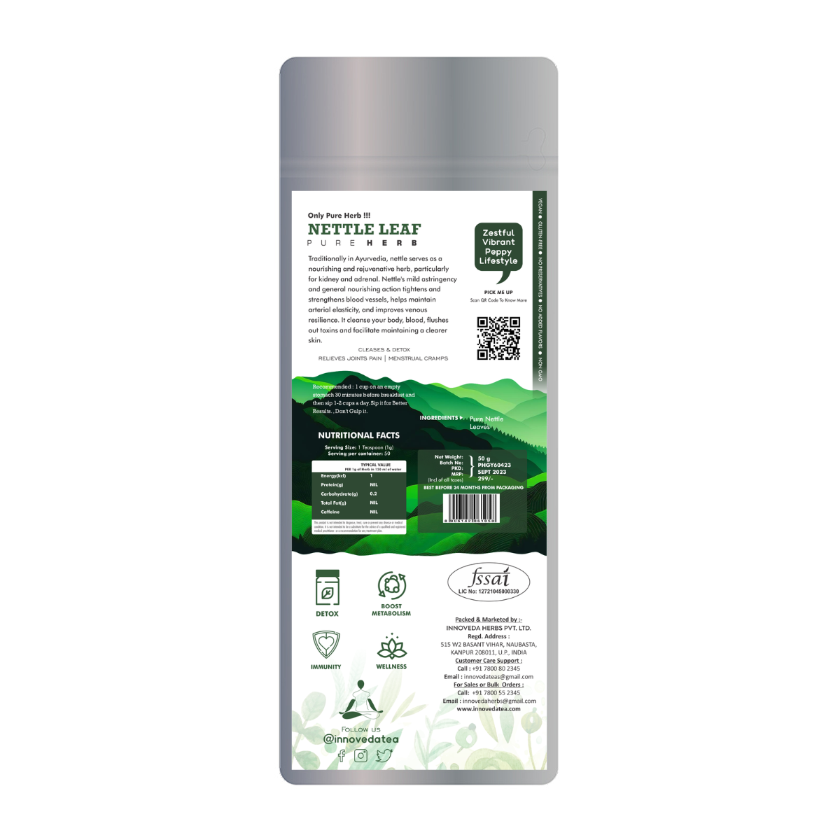 Innoveda Nettle Leaf Tea - 50 gms